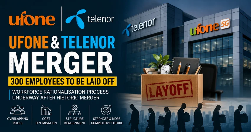 Ufone Telenor merger layoffs in Pakistan telecom sector